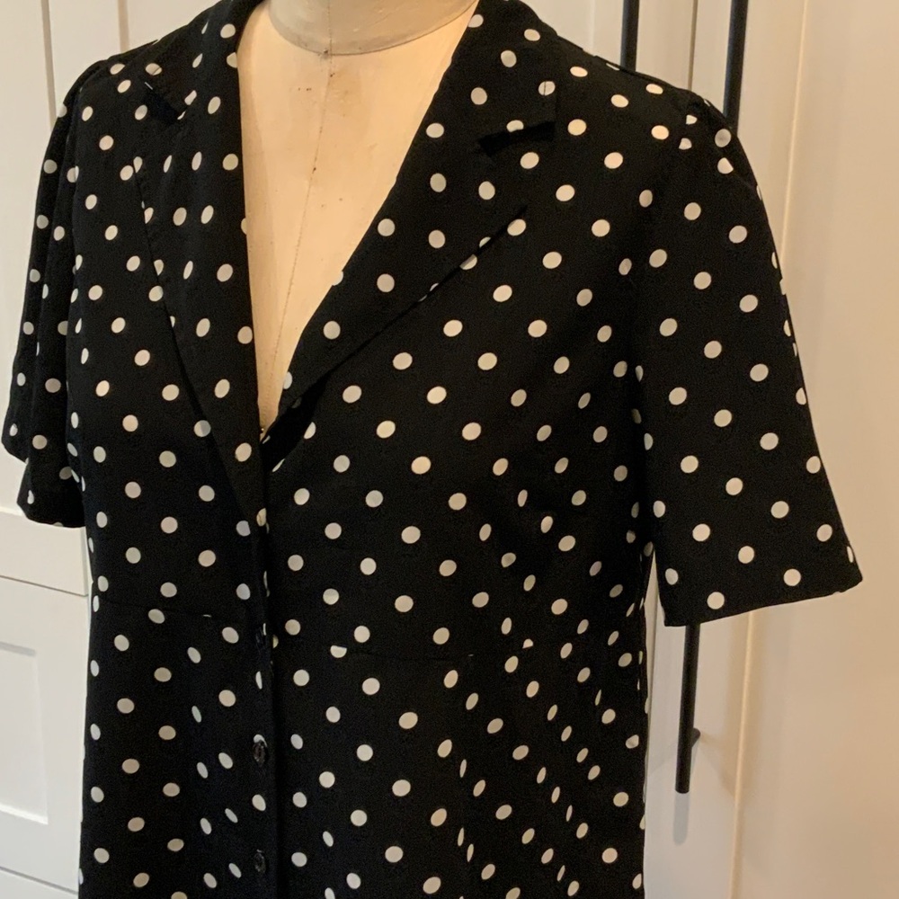 Glamorous Black and White Polka Dot Midi Dress Maternity